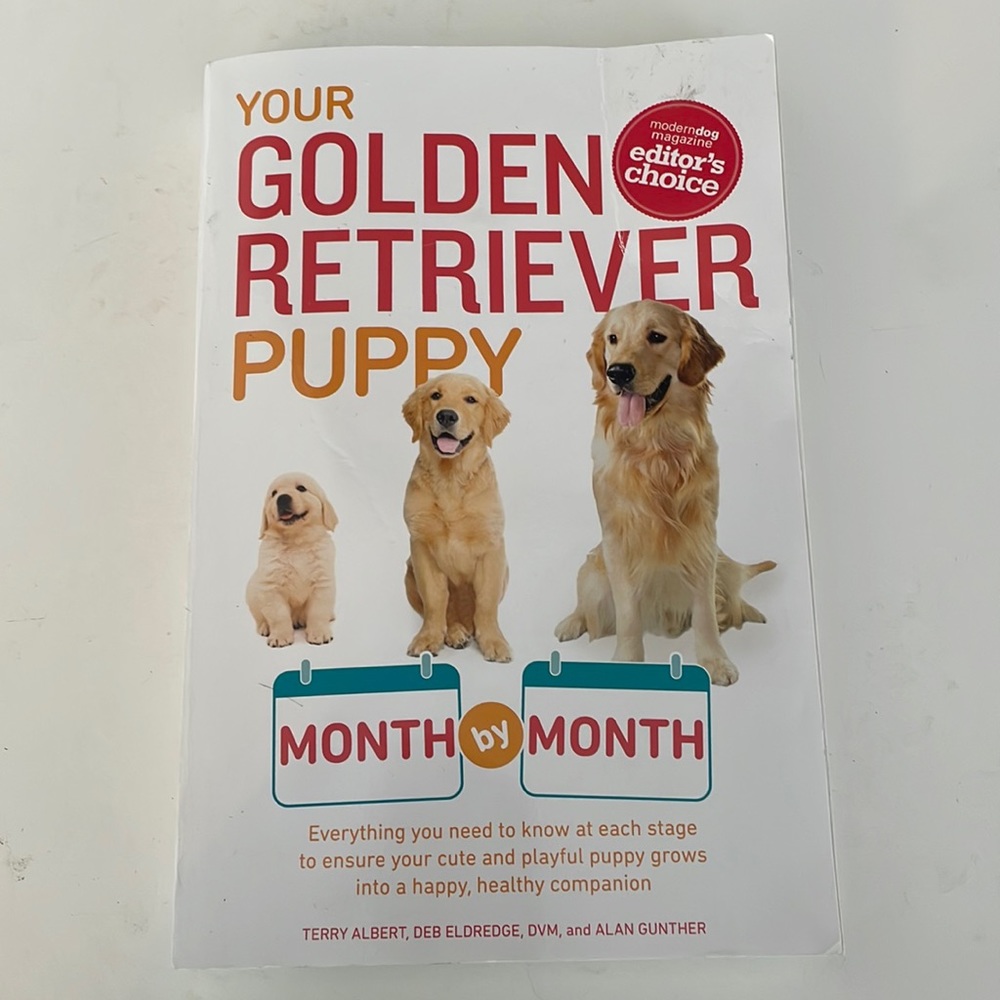 5 for $5 golden retriever puppy book